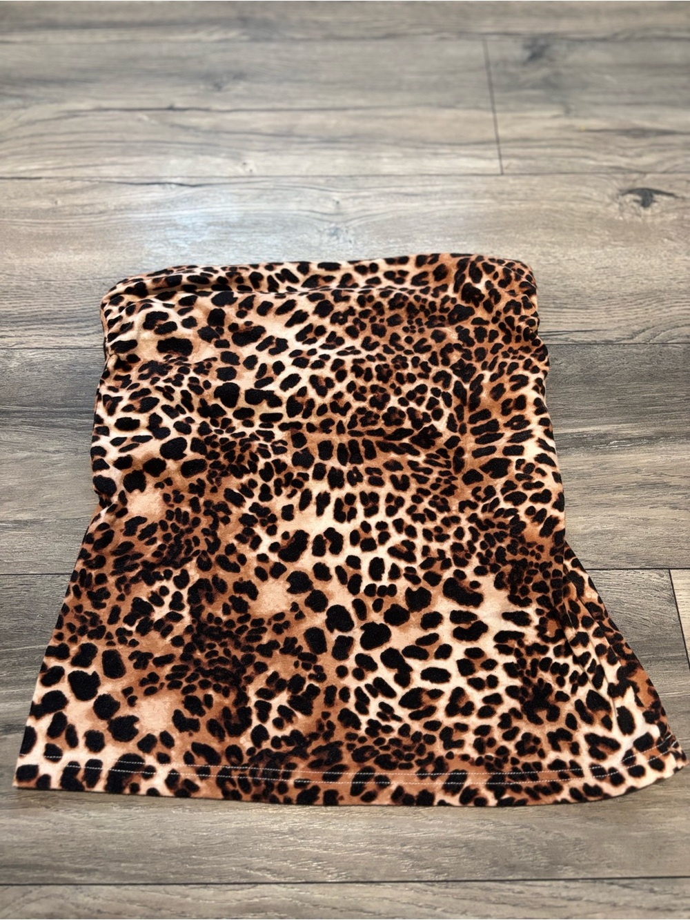 H&M Leopard Print tube top- Brown/Black